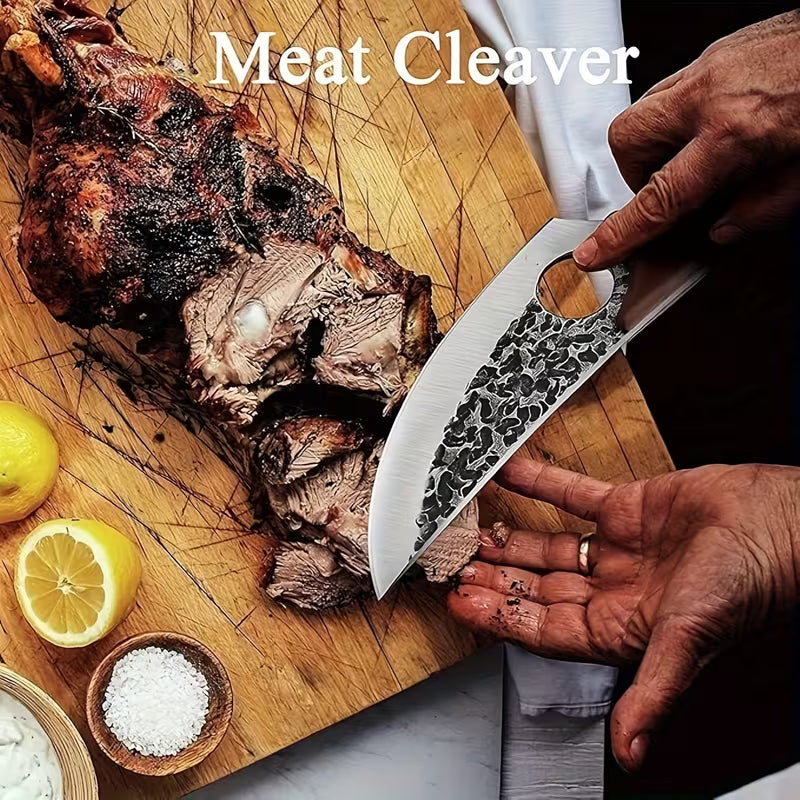 Chef Knife for Cutting, Boning & Chopping. Stainless Steel Kitchen Knife for Balance & Control