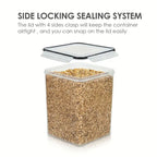4 Pack Large Food Storage Containers 5.2L / 175oz, BPA Free Plastic Airtight Canisters for Flour, Sugar, Baking Supplies, Rice with Lids,Come with free Labels And Marker