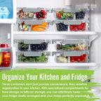 6/8 Pcs Glass Food Storage Containers with Lids, 1 & 2 & 3 Compartment Glass Airtight Meal Prep Containers (3 Containers & 3 Lids), Oven & Freezer Safe, Leak Proof - Grey