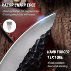 Chef Knife for Cutting, Boning & Chopping. Stainless Steel Kitchen Knife for Balance & Control