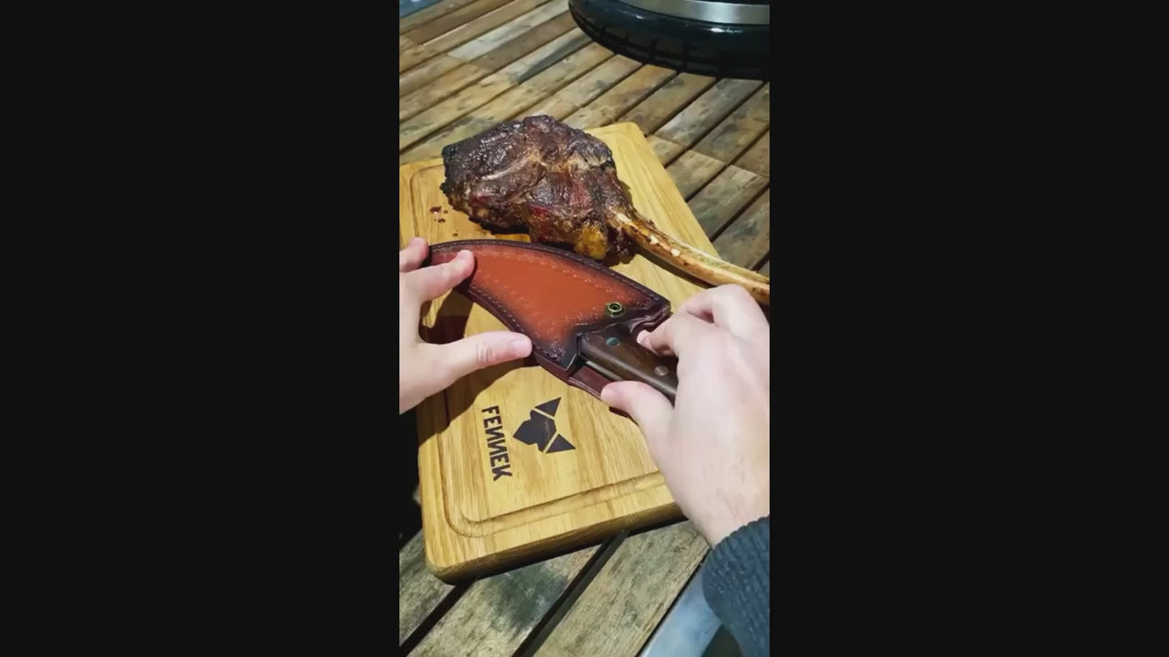 Chef Knife for Cutting, Boning & Chopping. Stainless Steel Kitchen Knife for Balance & Control