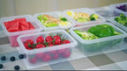 12/24/48pcs Food Storage Containers Set Kitchen Organizers Meal Prep Container Airtight, BPA-Free Reusable Snack Lunch Containers, Easy-Snap Lids, Plastic Snapware(6/12/24 Containers+6/12/24 Lids) Pantry Kitchen Organization with Labels And Marker