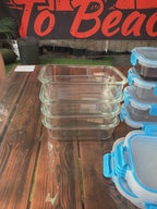 20 Pcs Glass Meal Prep Containers with Lids, MCIRCO Food Storage Containers with Snap Locking Lids, Airtight Lunch Containers, Microwave, Oven, Freezer and Dishwasher